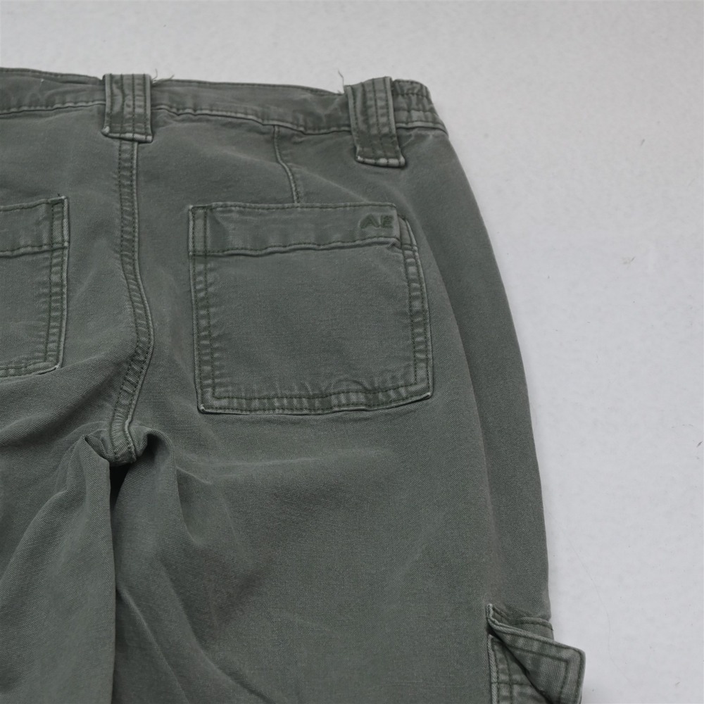 American Eagle Outfitters 000 Green Stretch Tapered Cargo Womens Pants - Picture 8 of 16